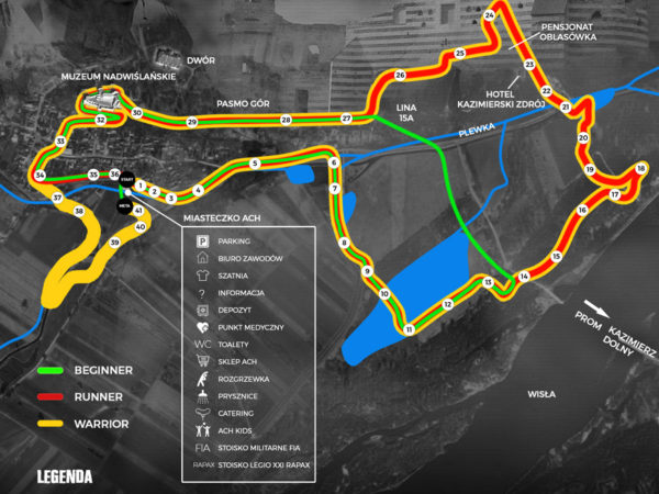 ACH Janowiec Trasa Armageddon Challenge lubelskie biegi przedszkodwe